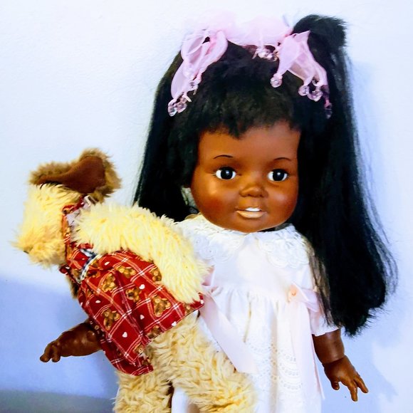 ideal toy Toys Vintage 98 Ideal Toy Corp African American Baby Crissy Growing Hair Doll 24